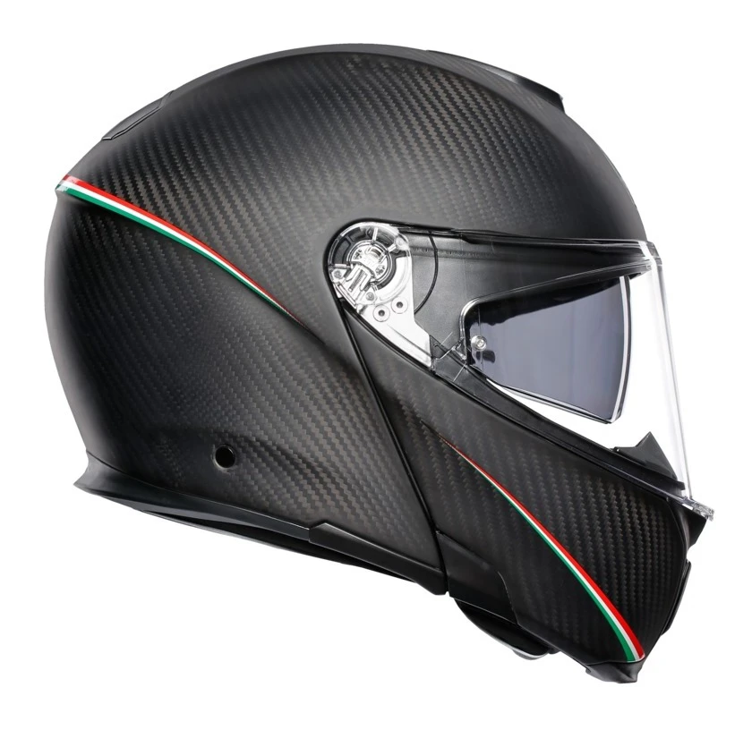 AGV Sportmodular Carbon Tricolore Helmet Matte Black / XL [Blemished - Very Good] - Image 2