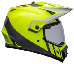 Bell Helmets Bell MX-9 Adventure Mips Dash Helmet -Motorcycle Parts Store bell helmets mx9 adv mi dash hi viz yellow grey 3