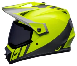Bell Helmets Bell MX-9 Adventure Mips Dash Helmet -Motorcycle Parts Store bell helmets mx9 adv mi dash hi viz yellow grey 7
