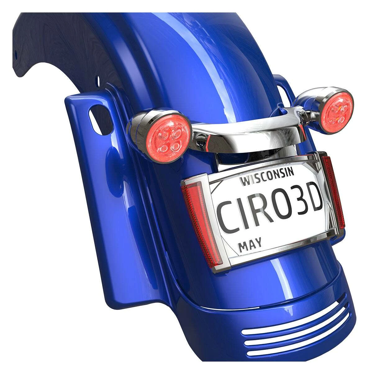 Ciro LED Lighted License Plate Frame For Harley Touring 2014-2023 2 Ciro LED Lighted License Plate Frame For Harley Touring 2014-2023 - Image 2