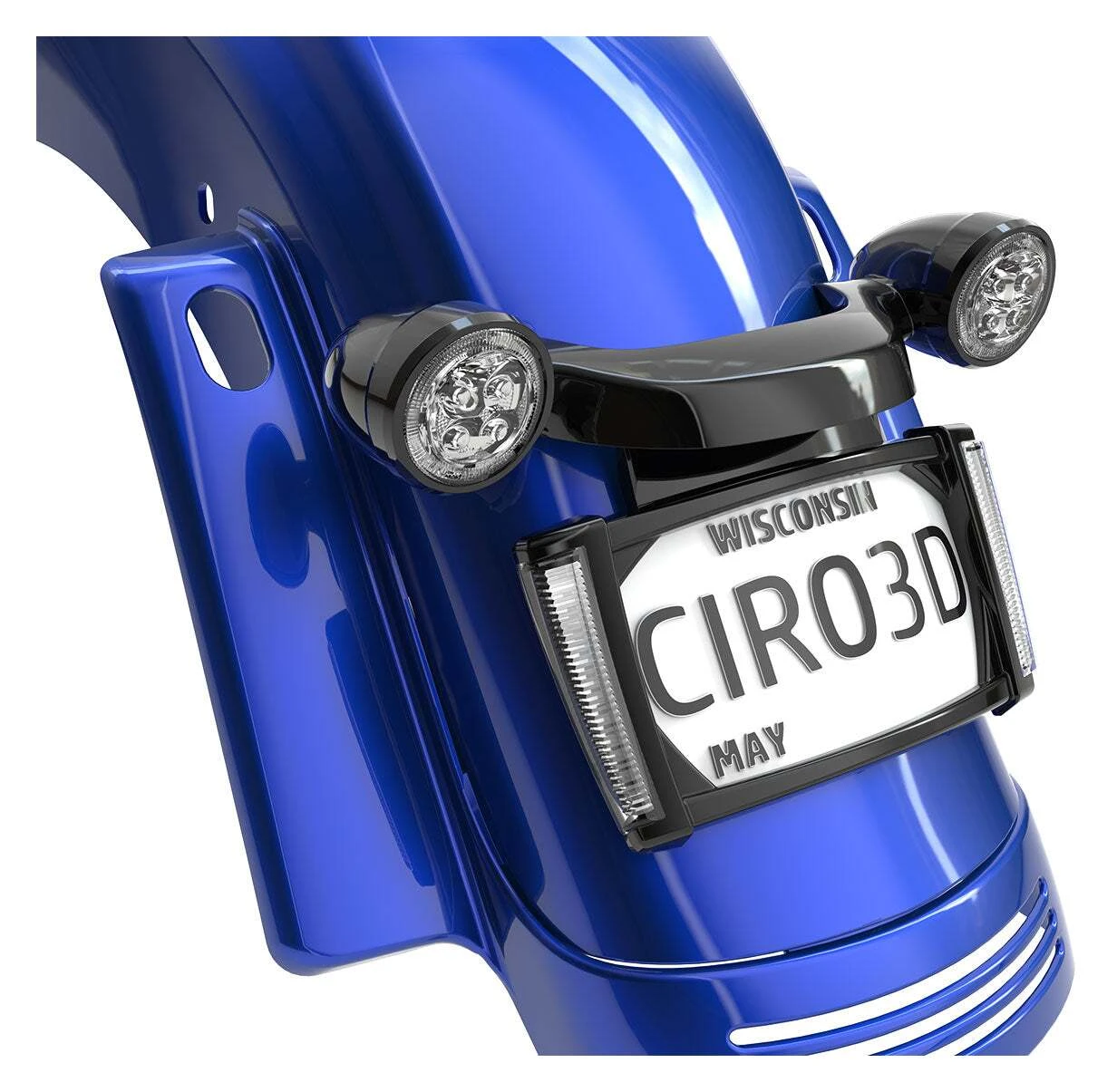 Ciro LED Lighted License Plate Frame For Harley Touring 2014-2023 3 Ciro LED Lighted License Plate Frame For Harley Touring 2014-2023 - Image 3