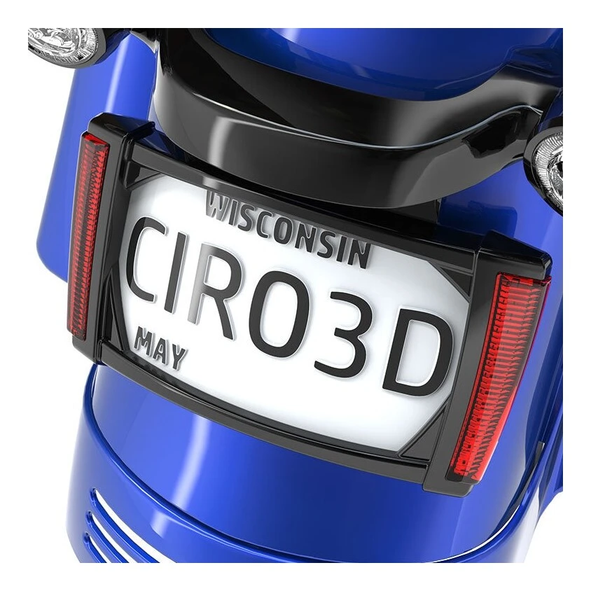 Ciro LED Lighted License Plate Frame For Harley Touring 2014-2023 5 Ciro LED Lighted License Plate Frame For Harley Touring 2014-2023 - Image 5