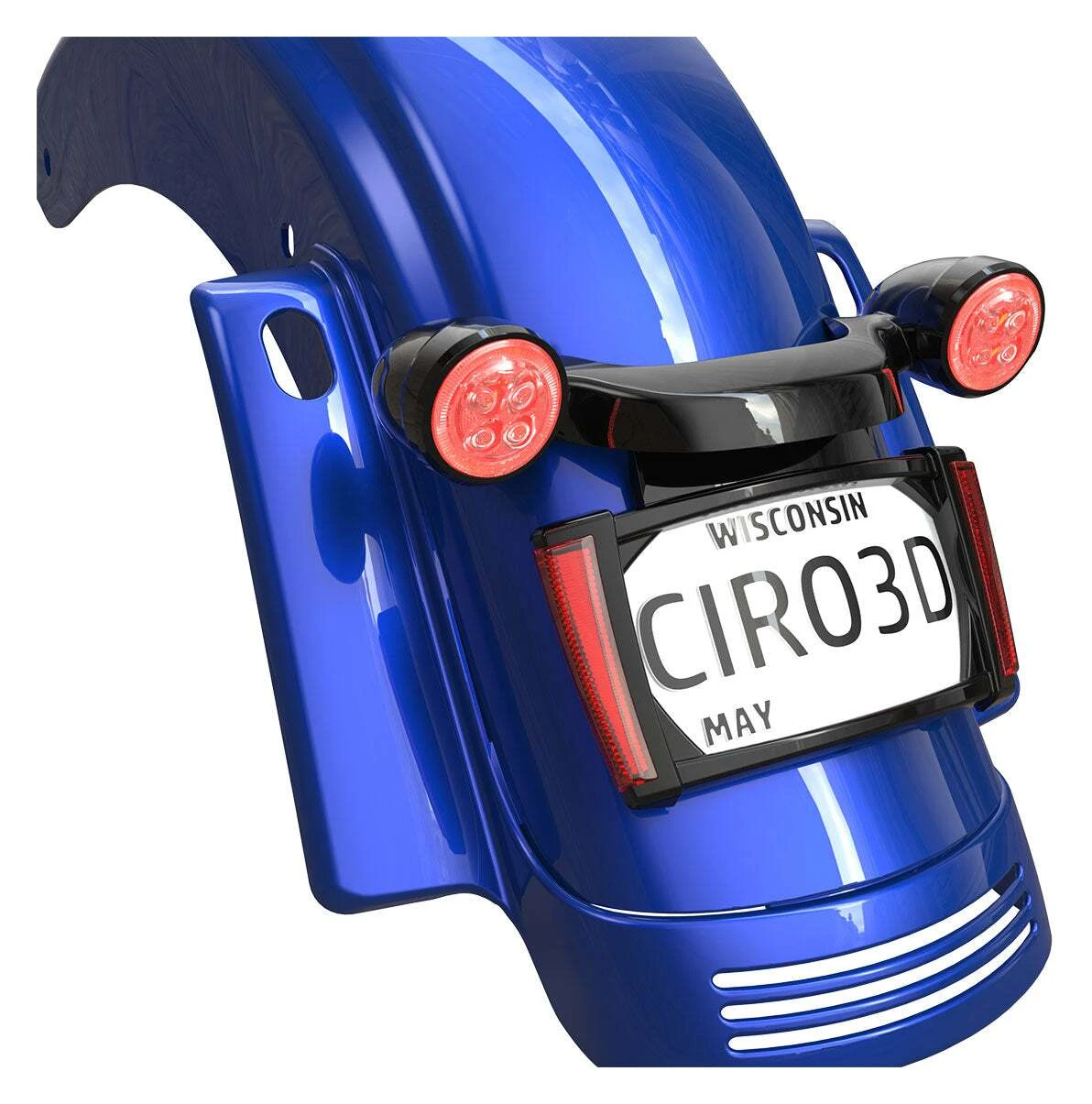 Ciro LED Lighted License Plate Frame For Harley Touring 2014-2023 1 Ciro LED Lighted License Plate Frame For Harley Touring 2014-2023