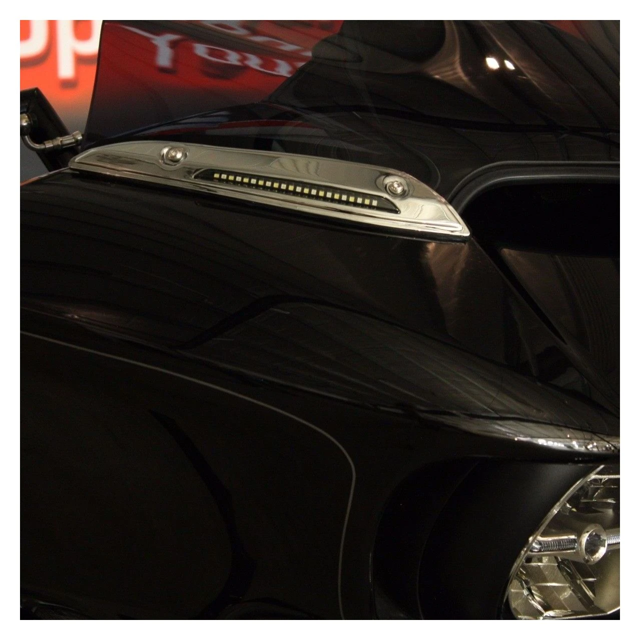 Custom Dynamics Dual Function LED Windshield Trim For Harley Road Glide 2015-2023 - Image 2