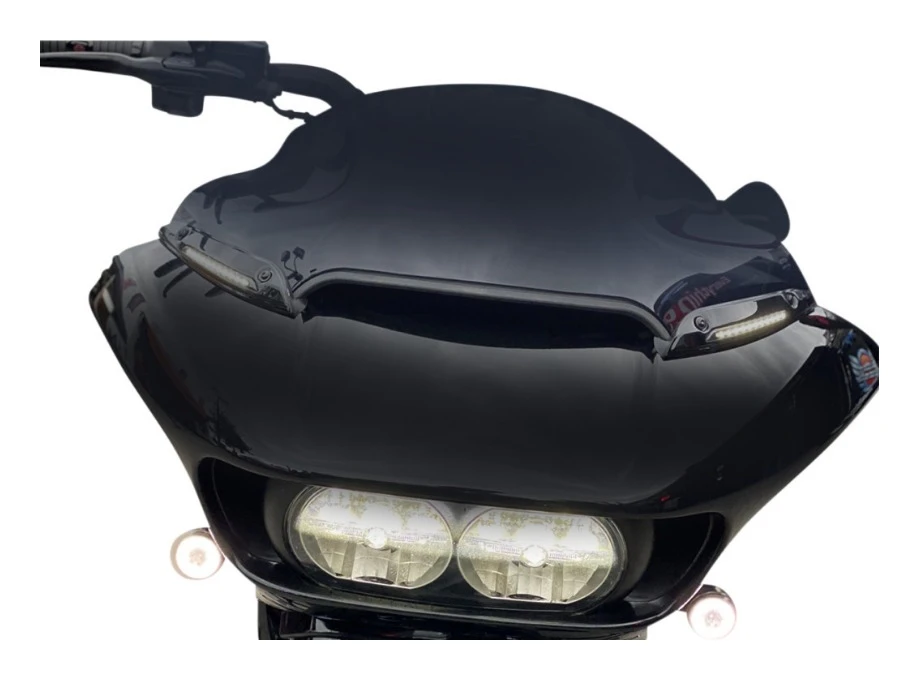 Custom Dynamics Dual Function LED Windshield Trim For Harley Road Glide 2015-2023 - Image 4