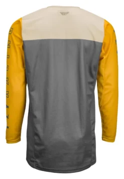 Fly Racing Kinetic K121 Jersey -Motorcycle Parts Store fly racing dirt kinetic k121 jersey mustard stone grey 1