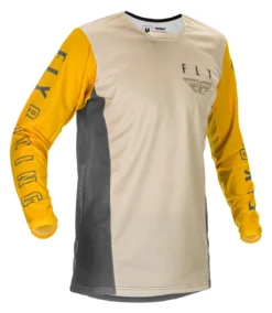 Fly Racing Kinetic K121 Jersey -Motorcycle Parts Store fly racing dirt kinetic k121 jersey mustard stone grey