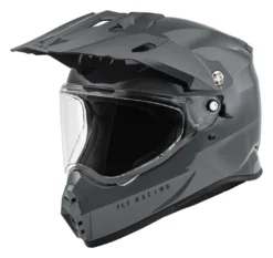 Fly Racing Trekker Helmet -Motorcycle Parts Store fly racing dirt trekker helmet grey