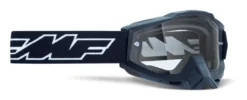 FMF PowerBomb Enduro Goggles Black/White / Clear [Open Box]