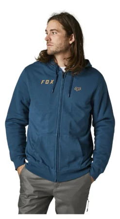 Fox Racing Baseline Sasquatch Zip Hoody -Motorcycle Parts Store fox racing baseline sasquatch zip hoody dark indigo