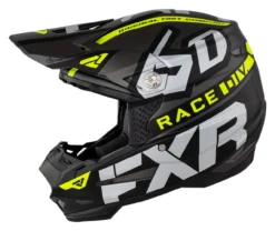 FXR 6D ATR-2 Race Division Helmet -Motorcycle Parts Store fxr6 datr2 race division helmet black grey hi viz yellow 1