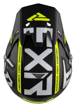 FXR 6D ATR-2 Race Division Helmet -Motorcycle Parts Store fxr6 datr2 race division helmet black grey hi viz yellow 4