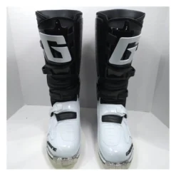 Gaerne SG-10 Boots Black/White / 11 [Blemished - Very Good] -Motorcycle Parts Store gaerne sg10 boots black white11 blemished very good black white 4