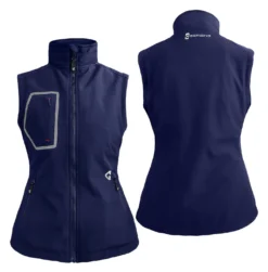 Gerbing 7V Torrid 2.0 Women's Softshell Heated Vest -Motorcycle Parts Store gerbing7 v torrid20 womens softshell heated vest navy 2