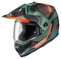 HJC DS-X1 Synergy Helmet -Motorcycle Parts Store hjcdsx1 synergy helmet green orange brown