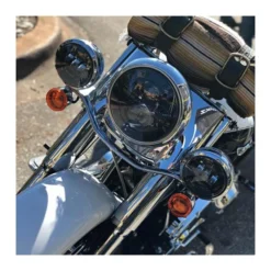 HogWorkz LED 7" Headlight And 4 1/2" Passing Lamps Kit For Harley 1994-2023 -Motorcycle Parts Store hog workz led7 headlight and412 passing lamps kit for harley 4