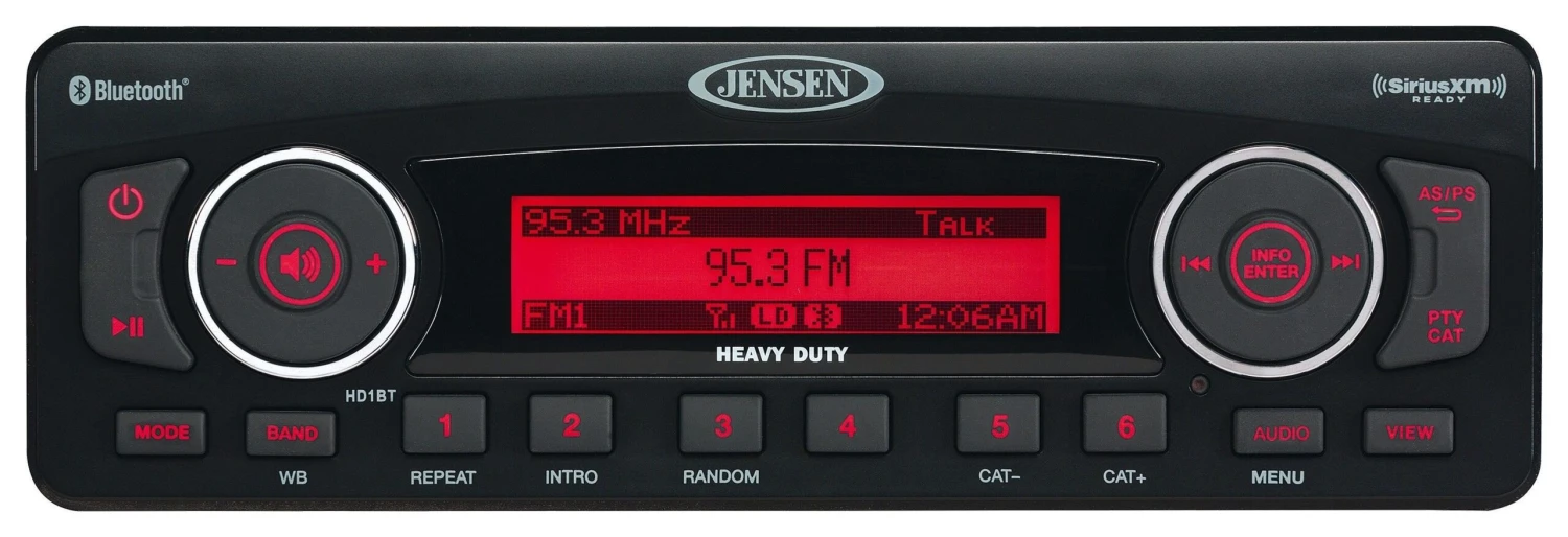 Jensen HD1BT Bluetooth Stereo For Harley Touring 1998-2013