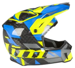 Klim F3 Carbon Raid Helmet -Motorcycle Parts Store klim f3 carbon raid helmet blue hi viz yellow 2