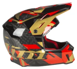 Klim F3 Carbon Raid Helmet -Motorcycle Parts Store klim f3 carbon raid helmet red gold 2
