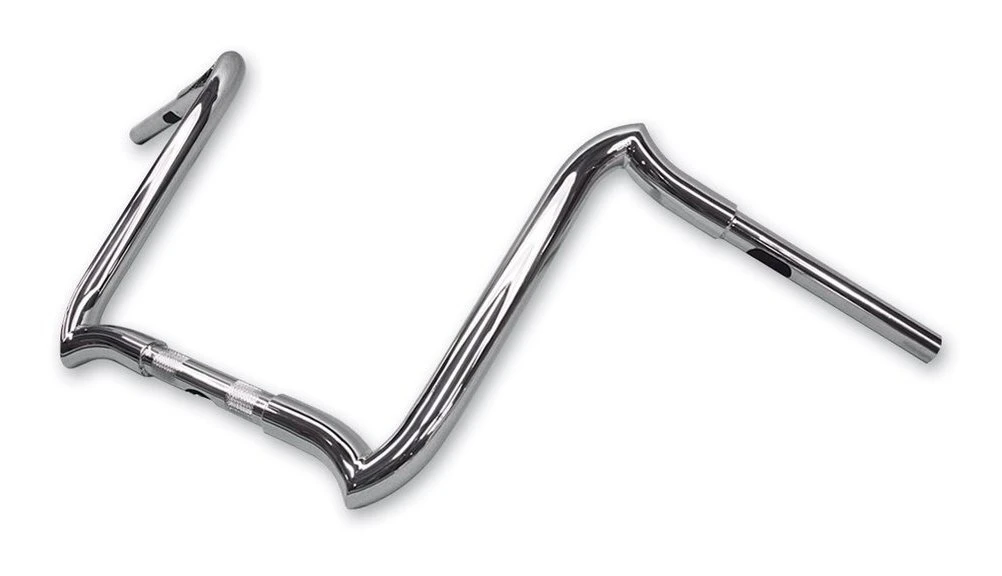 KST Kustoms 1 1/4" Mayhem Handlebars For Harley With 1" Clamp 14" Rise / High Gloss Black [Previously Installed]