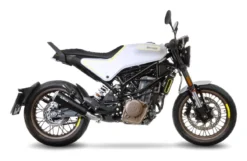 LeoVince GP One Slip-On Exhaust Husqvarna Svartpilen 401 / Vitpilen 401 2018-2019 -Motorcycle Parts Store leo vince muflr gp1 husqvarna401 black stainless steel