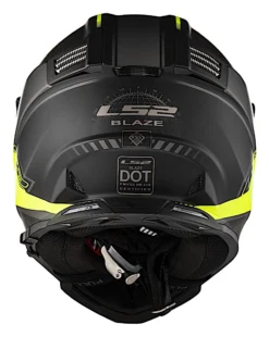 LS2 Blaze Elevation Helmet -Motorcycle Parts Store ls2 blaze elevation helmet matte black hi viz yellow 2
