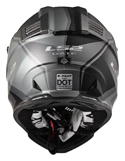 LS2 Gate Twoface Helmet 9 LS2 Gate Twoface Helmet -Motorcycle Parts Store ls2 gate twoface helmet matte grey black 2