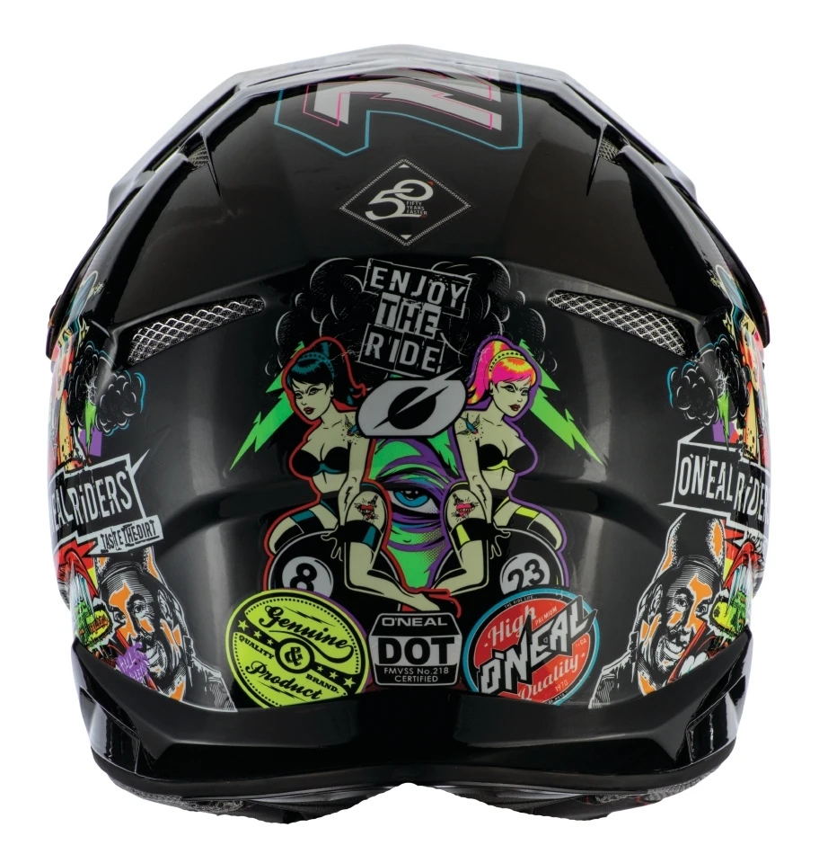 O'Neal 3 Series Crank Helmet Black/Green/Red / 2XL [Open Box] - Image 6