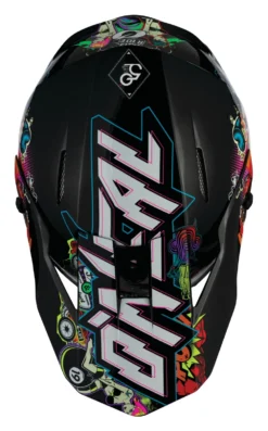 O'Neal 3 Series Crank Helmet Black/Green/Red / 2XL [Open Box] -Motorcycle Parts Store o neal3 series crank helmet black green red2 xl open box black green red 6