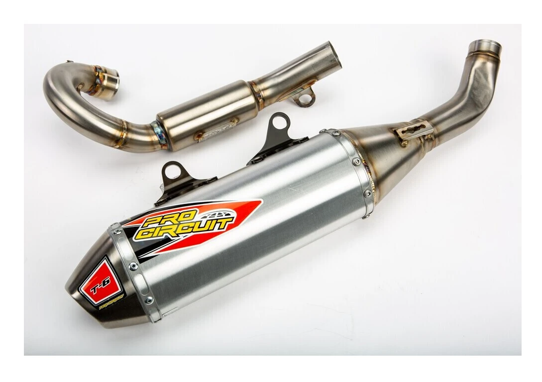 Pro Circuit T-6 Exhaust System KTM / Husqvarna 450cc 2022-2023 Stainless Steel/Aluminum/Stainless Ste... [Open Box]