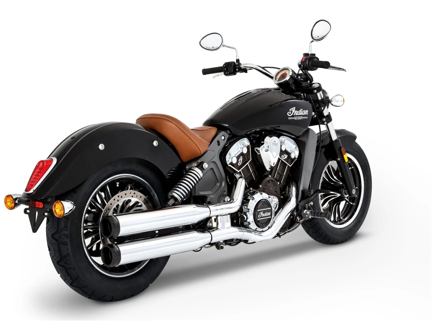 Rinehart 3 1/2" Slip-On Mufflers For Indian Scout 2015-2023 1 Rinehart 3 1/2" Slip-On Mufflers For Indian Scout 2015-2023