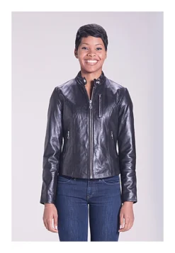 Schott 21141W Lambskin Cafe Women's Jacket -Motorcycle Parts Store schott21141 w lambskin cafe womens jacket 3