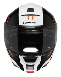 Schuberth C5 Master Helmet Black/White/Orange / LG [Open Box] -Motorcycle Parts Store schuberth c5 master helmet black white orange lg open box black white orange 2