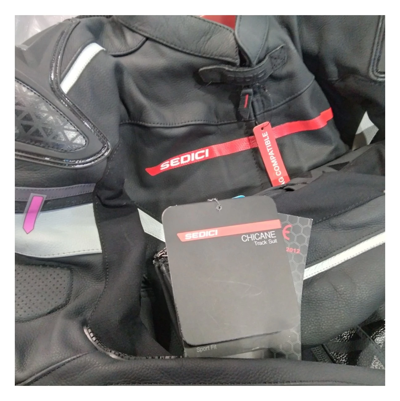 Sedici Chicane One-Piece Race Suit Black/White / 54 [Demo - Good] - Image 7