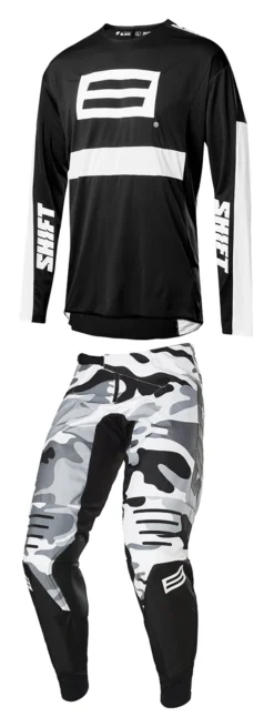 Shift Black Label G.I. Fro Jersey -Motorcycle Parts Store shift3lack label gi fro jersey black white