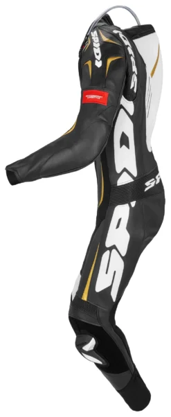 Spidi Track Wind Pro Race Suit -Motorcycle Parts Store spidi track wind pro suit blk wht gold black gold 1 scaled