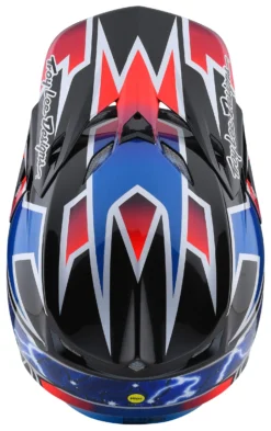 Troy Lee Designs SE5 Lightning Replacement Visor -Motorcycle Parts Store troy lee designs se5 lightning replacement visor blue scaled