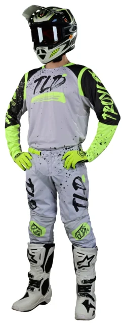 Troy Lee Designs Troy Lee GP Pro Partical Jersey -Motorcycle Parts Store troy lee gp pro partical jersey grey hi viz 2 scaled