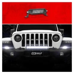 XKGlow Razor Auxiliary High Beam SAE Light Bar -Motorcycle Parts Store xkglow razor auxiliary high beam sae light bar 2