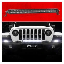XKGlow Razor Auxiliary High Beam SAE Light Bar -Motorcycle Parts Store xkglow razor auxiliary high beam sae light bar 4